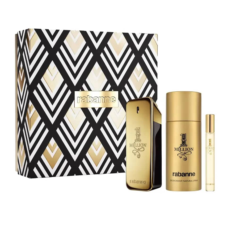 Parfum SET Paco Rabanne Million Gold Intense Eau de Parfum 100 ml + Deodorant 150 ml + Travel Spray 10 ml