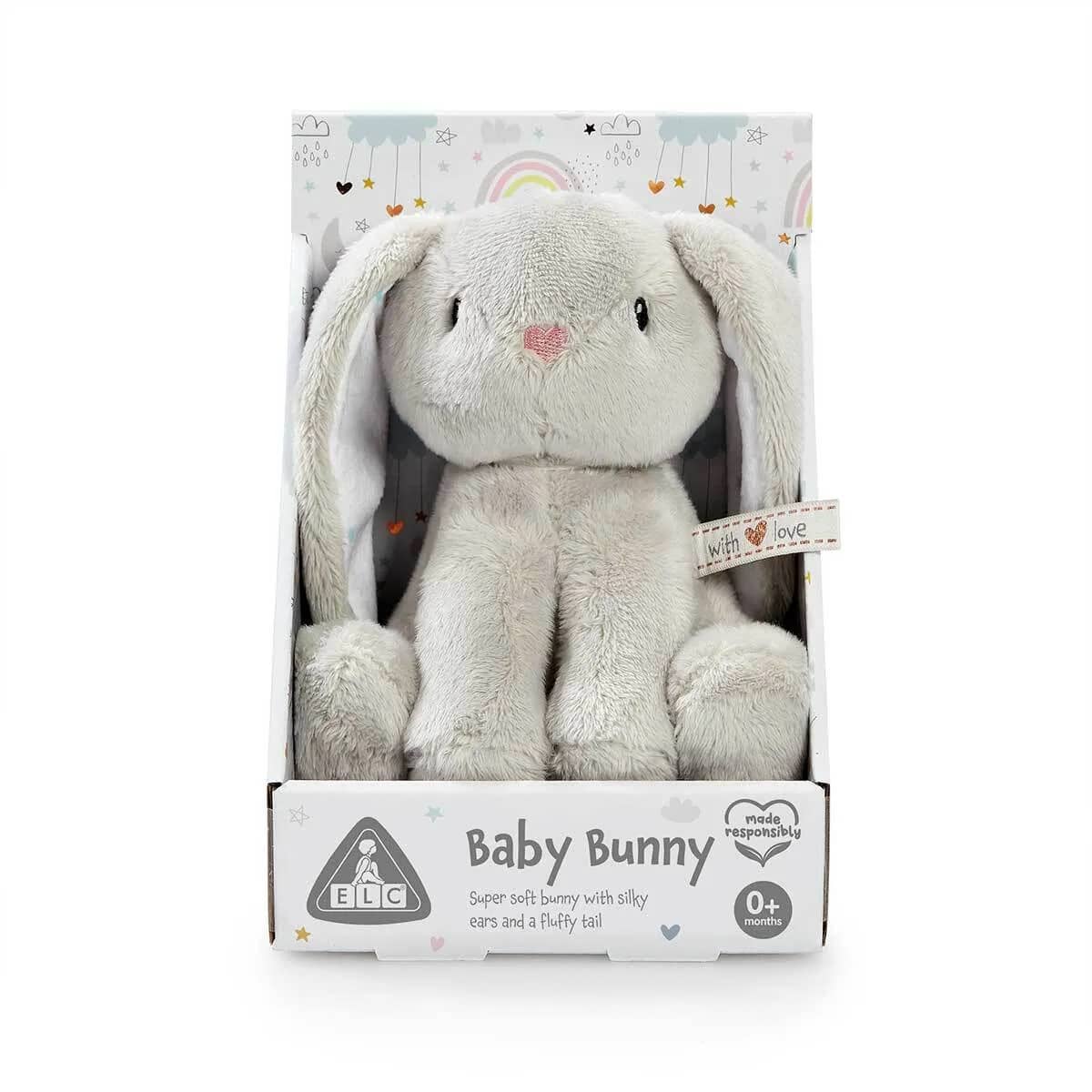 Early Learning Centre – Lodër e butë lepurush gri për bebe