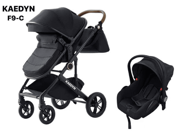 Karrocë LYS BabyShop A12-1 2-në-1, e zezë
