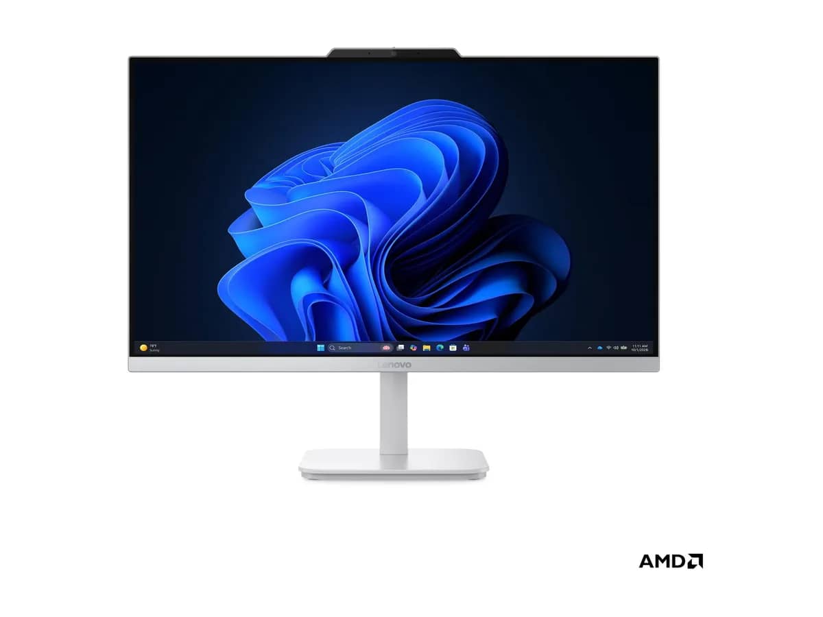 Lenovo A105 24 F0JS All-in-One AMD Ryzen 5 40, RAM 16GB, SSD 512GB, Radeon 610M, 23.8" 1920 x 1080 (Full HD) @ 100 Hz, Windows 11 Home