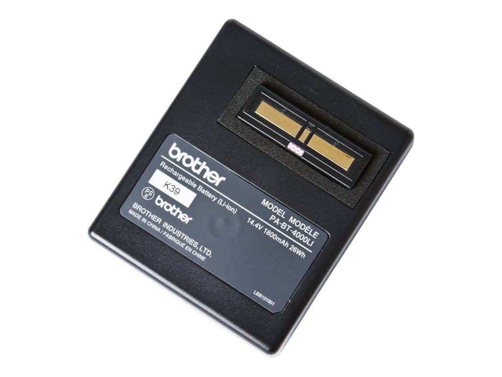 PA-BT-4000LI Lithium-ion Battery for RuggedJet 4, P-touch 800 Series, P-touch 900 Series, and TD 2 P