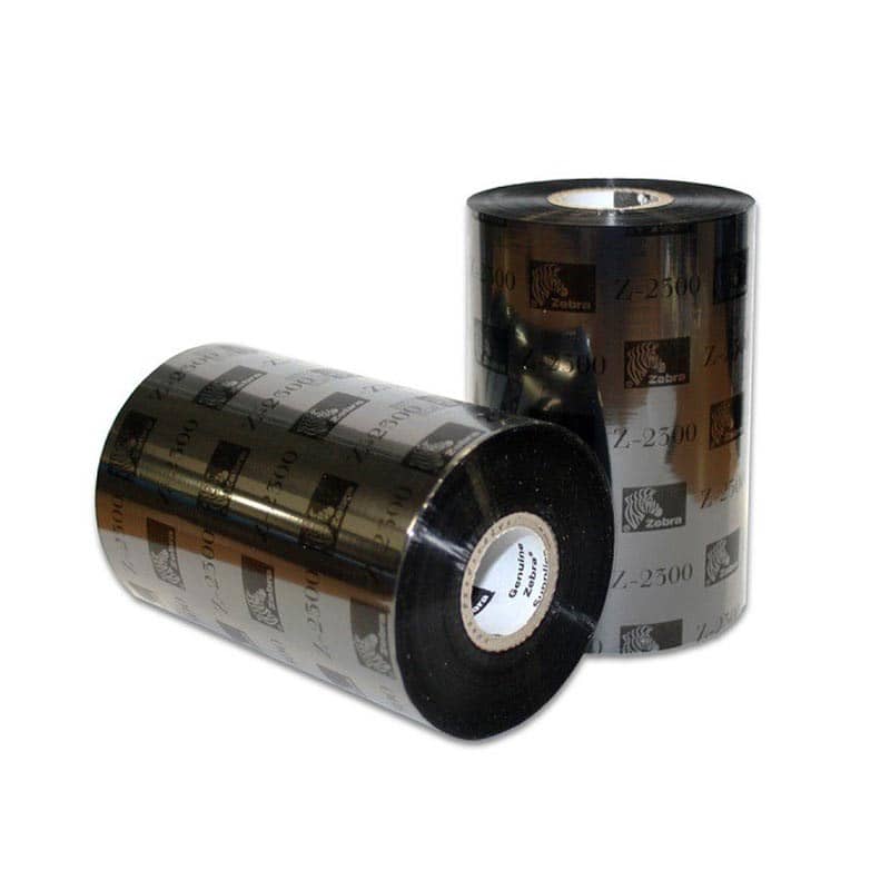 Thermal transfer ribbons, Zebra, 2300, wax, 110 mm, 300 m, Out, Black