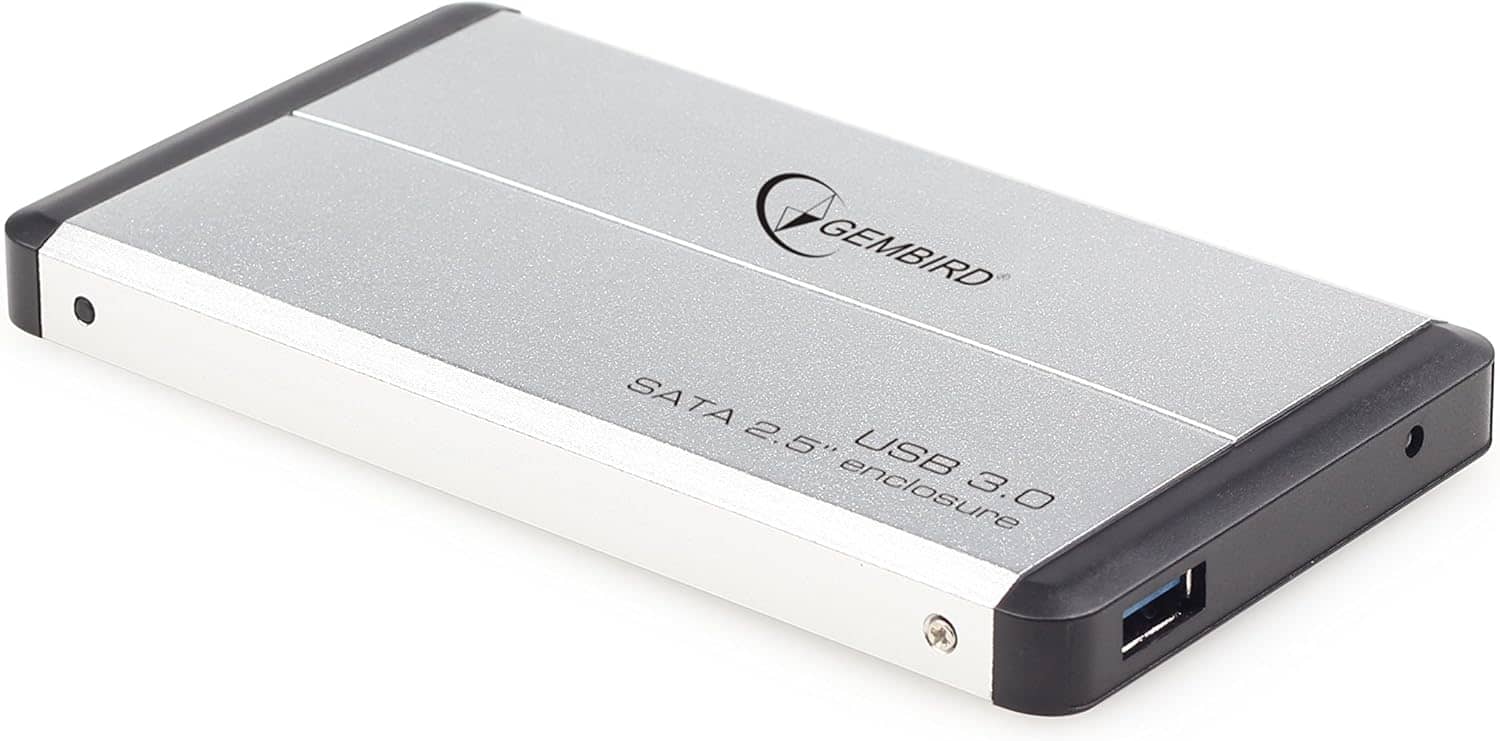 GEMBIRD USB 3.0 2.5'' enclosure, silver | EE2-U3S-2-S