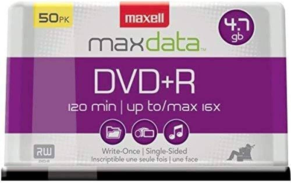 DISC-DVD MAXELL DVD-R 47 16X25 SHRINK