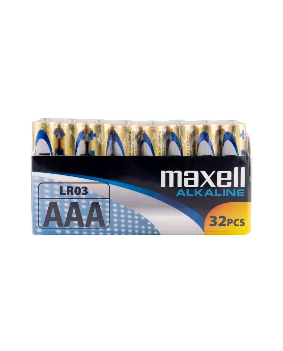 BATERI ALKALINE MAXELL LR03 32 PACK SHRINK