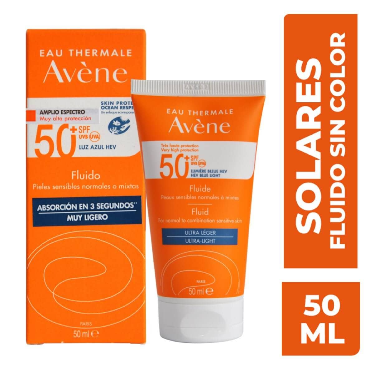 Avene Fluido 50+ Com Cor 50 Ml