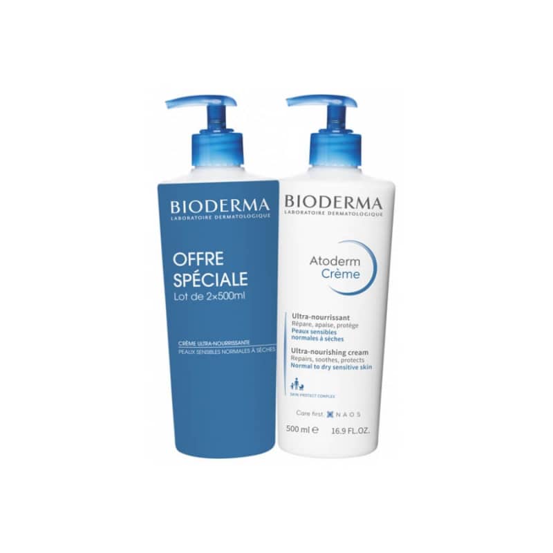 Bioderma Atoderm Crème Ultra Nourrissante 2x500ml