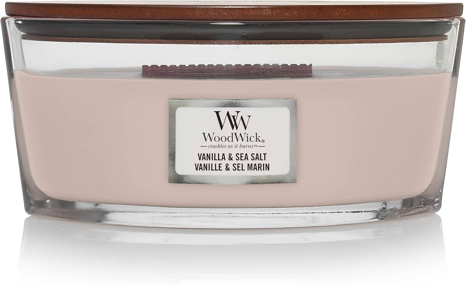 WoodWick Ellipse Candles Scented Candle Vanilla & Sea Salt 453