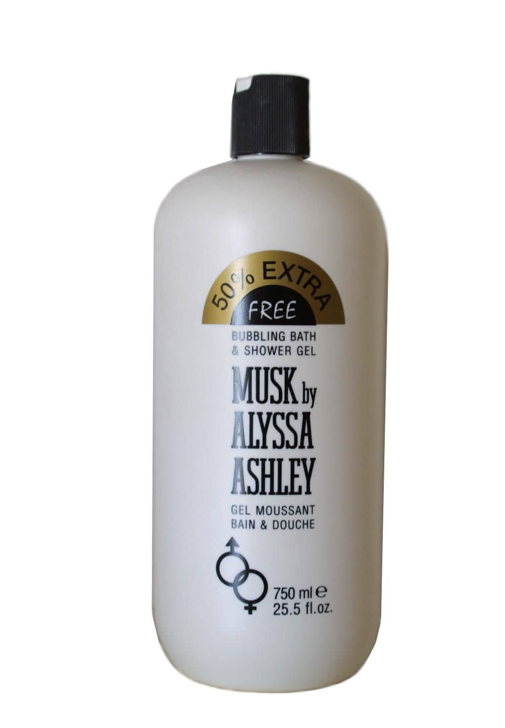 Alyssa Ashley Musk Bubbling Bath & Shower Gel 750 ml UNISEX