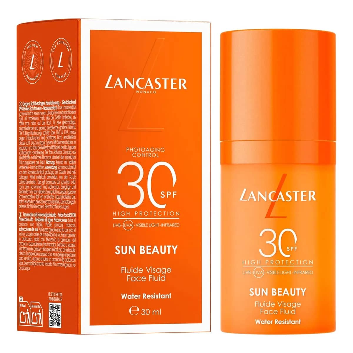 Lancaster Sun Beauty Face Sun Beauty Sun Protective Fluid Spf30 30 Ml