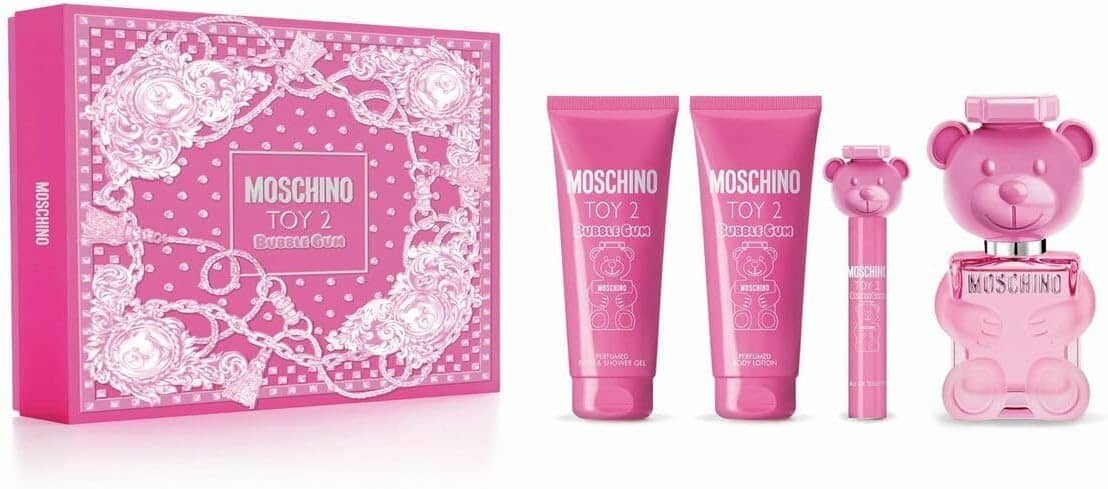 Parfum Moschino Toy 2 Bubble Gum Eau de Toilette Set 100 ml + 10 ml + Body Lotion 100 ml + Shower Gel 100 ml