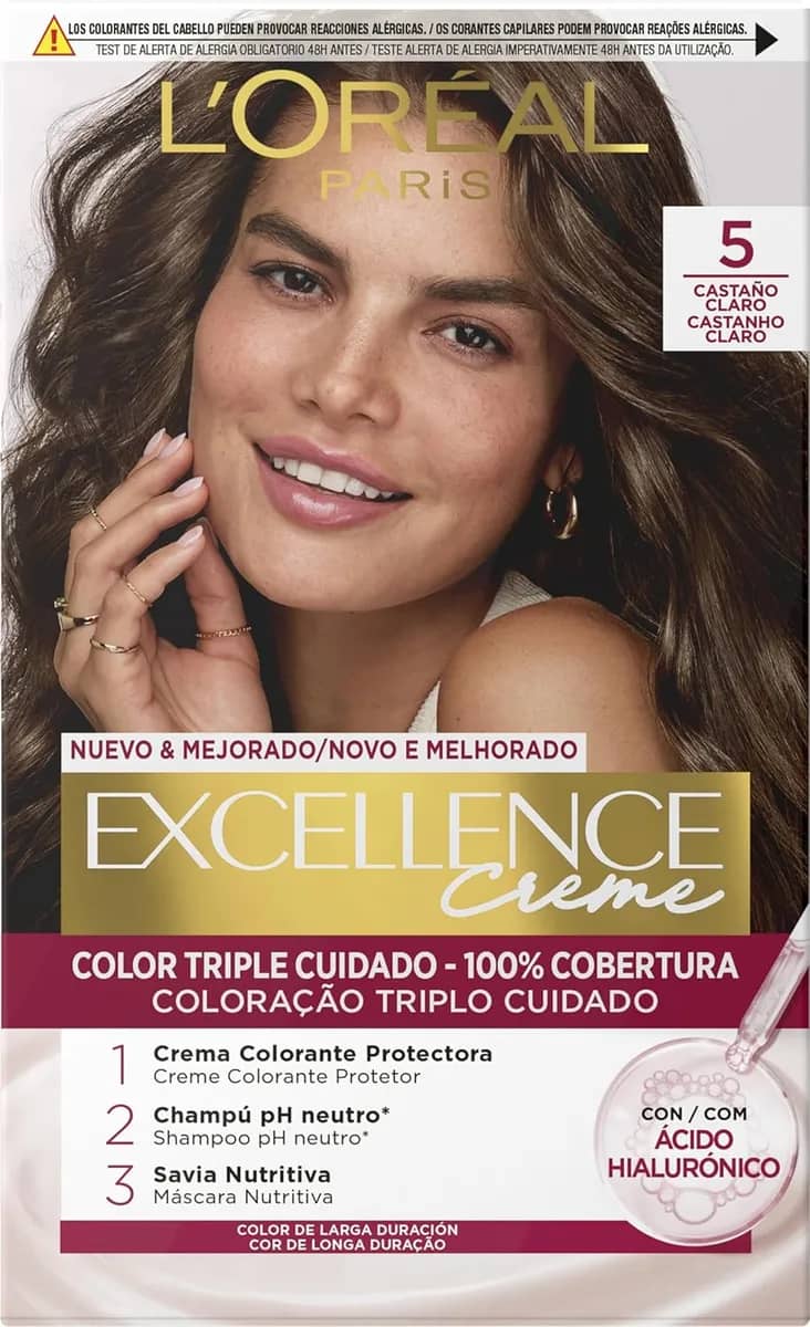 L'Oreal Make Up EXCELLENCE Cream tinte #4 castaño