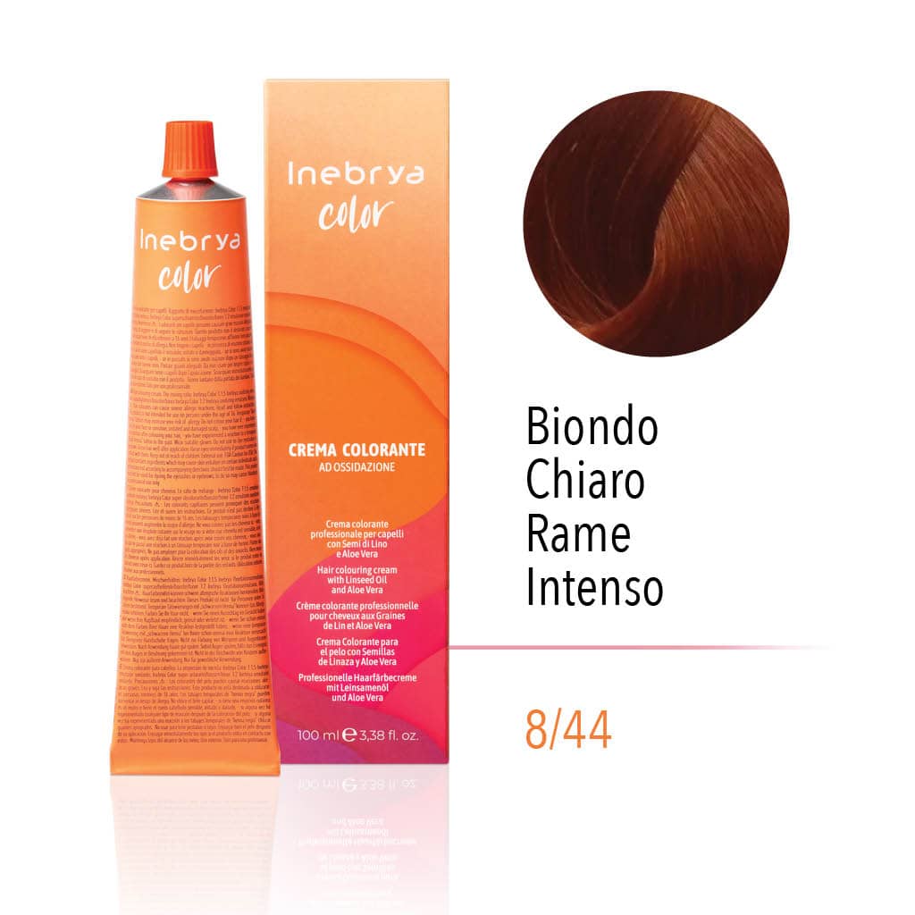 Ngjyrë për flokë Inebrya 8/44, 100 ml
