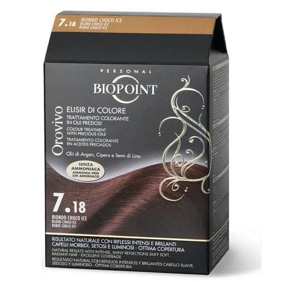 Ngjyrë për flokë Biopoint Orovivo, 7.18, çokollatë, 100 ml
