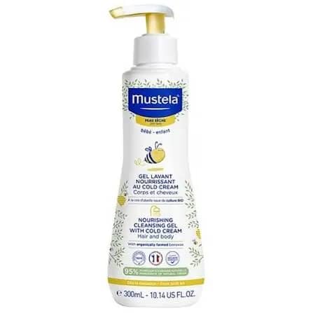 Xhel pastrimi për trup dhe flokë Mustela Cold Cream & Bee Wax, 300 ml