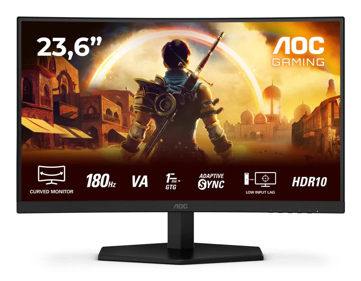 Promo Shtator AOC C24G42E | Curved Gaming Monitor – 23,6' ' - Full HD 1920x1080 – VA-paneel – 180Hz
