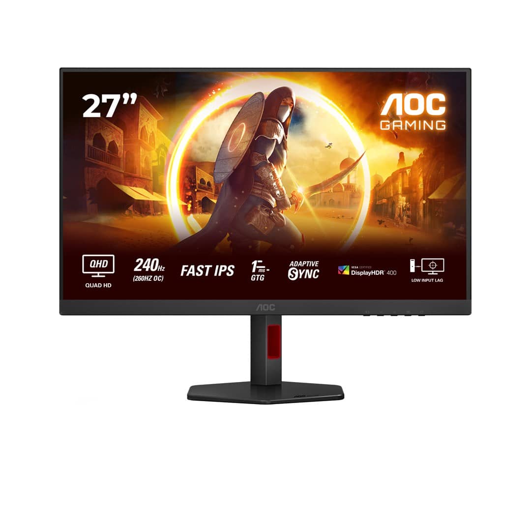 AOC Gaming Q27G4ZR | 27 inch QHD monitor, 2K, 260Hz (OC, 240Hz Native), 1 ms, 2560 x 1