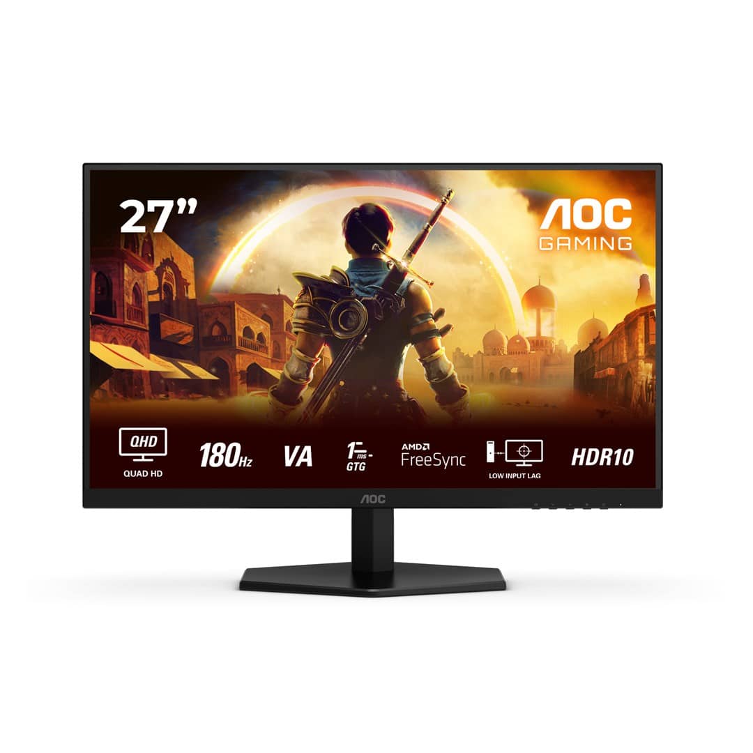Promo Shtator AOC Gaming Q27G42XNE | 27 inch Quad HD monitor, 2K, 180 Hz, FreeSync Prem., HDR10