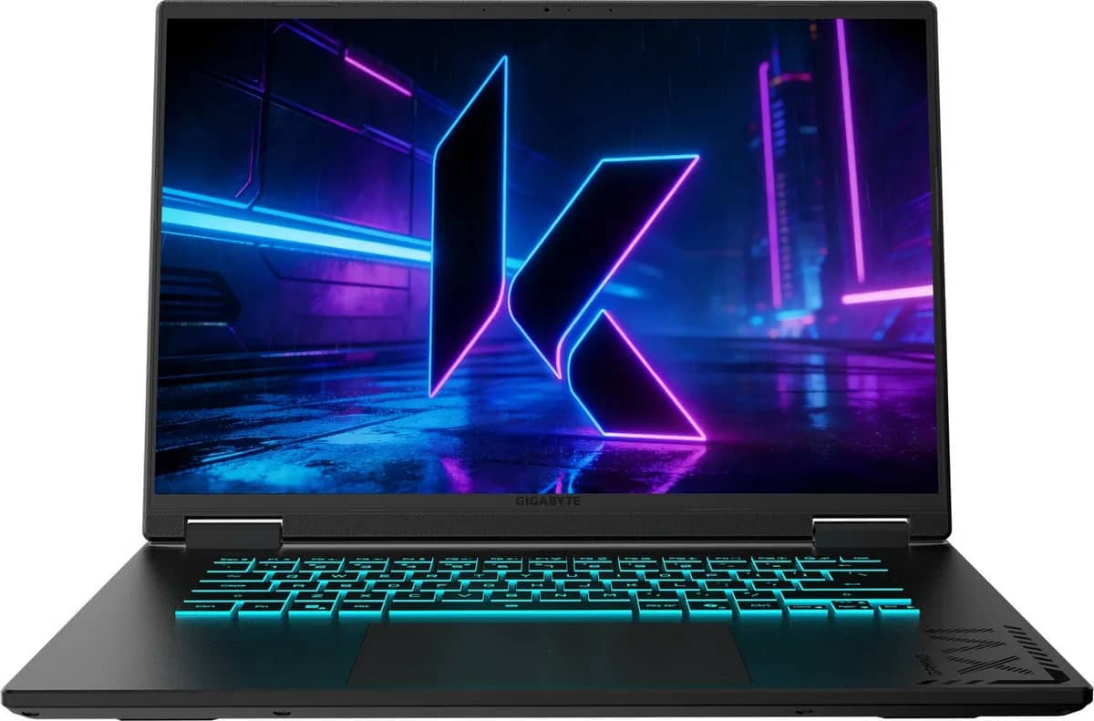 GIGABYTE A16 EVH - Laptop Gaming 16″ FHD+ 165Hz (Intel Core Ultra 9 185H, RTX 5060, 16GB RAM, 512GB SSD)