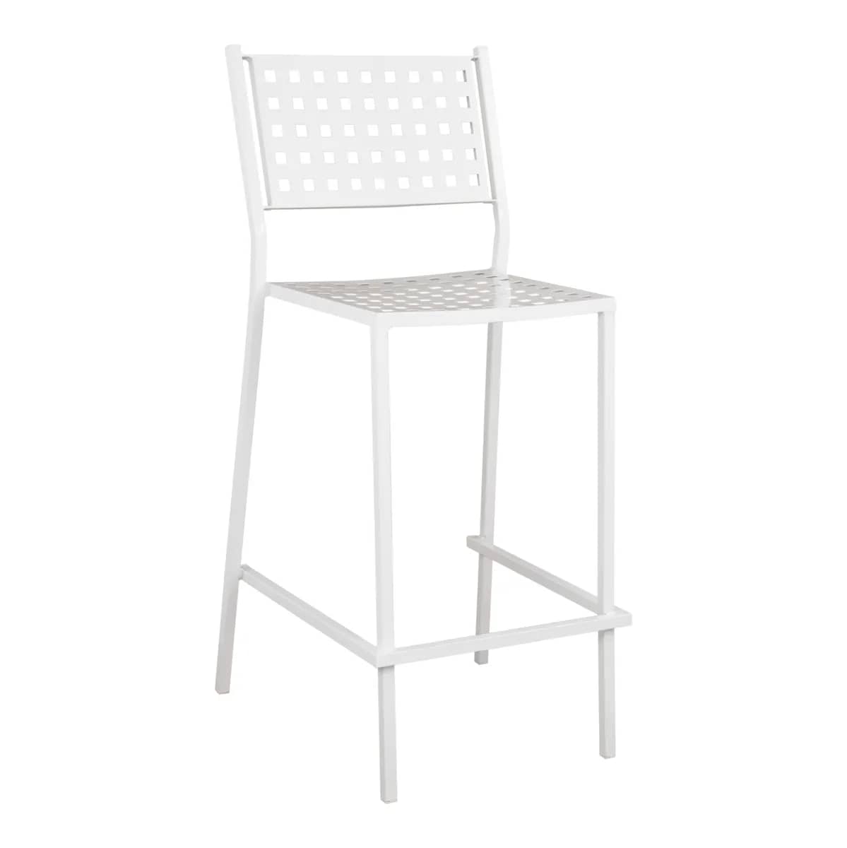 TABURET BAR OLYMPIAS HM5528.02 – METAL, NGJYRË E BARDHË