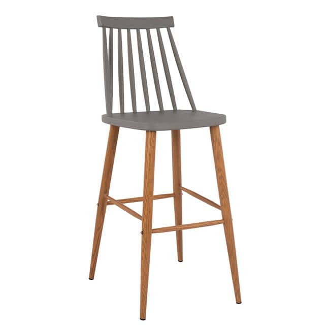 Stol i Bari Vanessa HM8459.10 në Ngjyrë Gri 43x49x107 cm