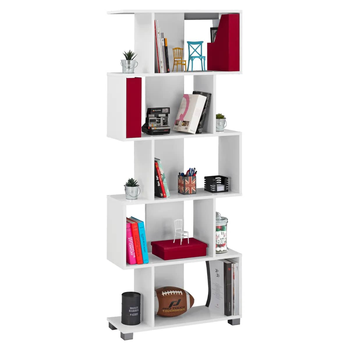 Librari Melamine HM2385.04 – Ngjyrë e Bardhë