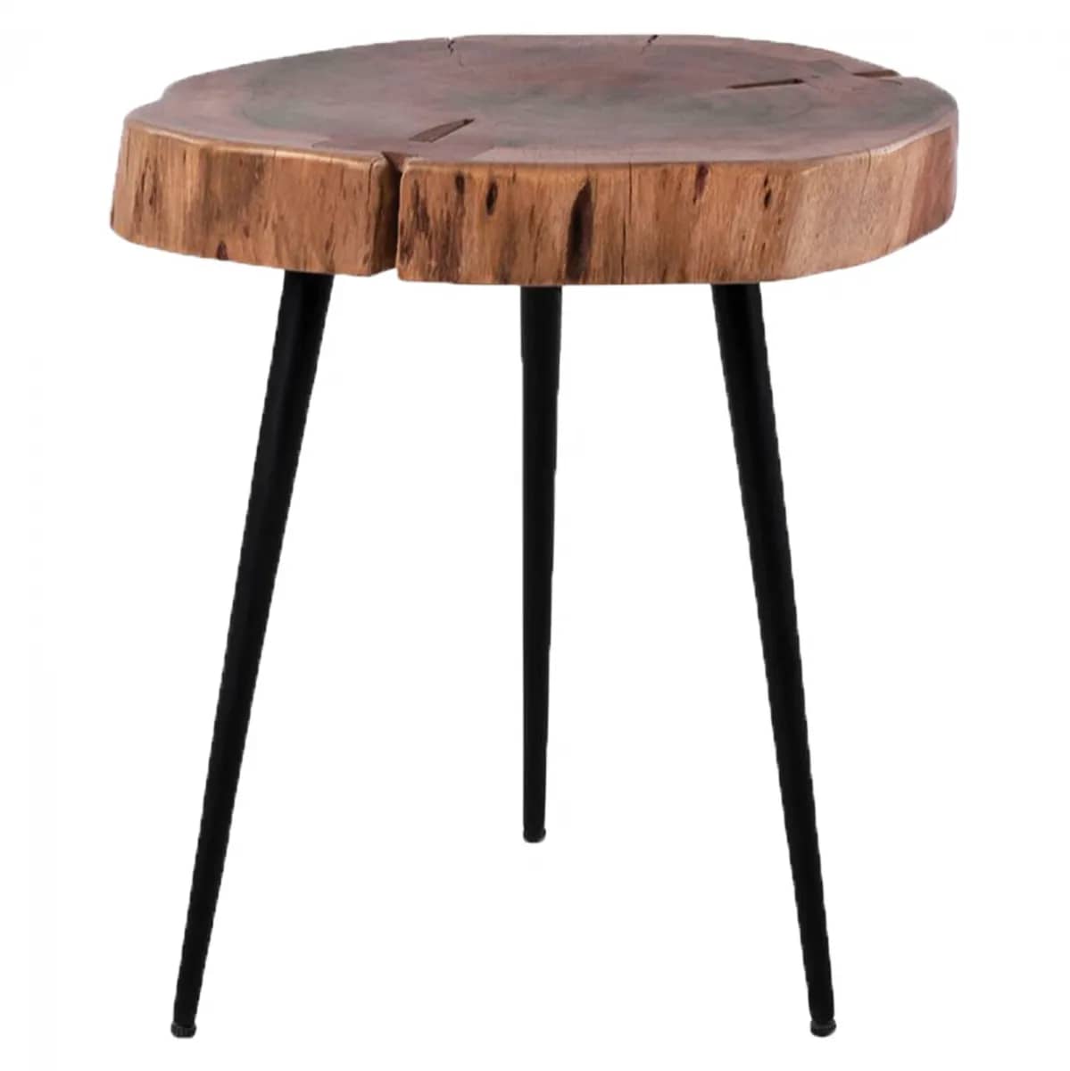 Tryezë kafeje me 3 këmbë PAXTON HM8369.11 dru solid ACACIA natyral