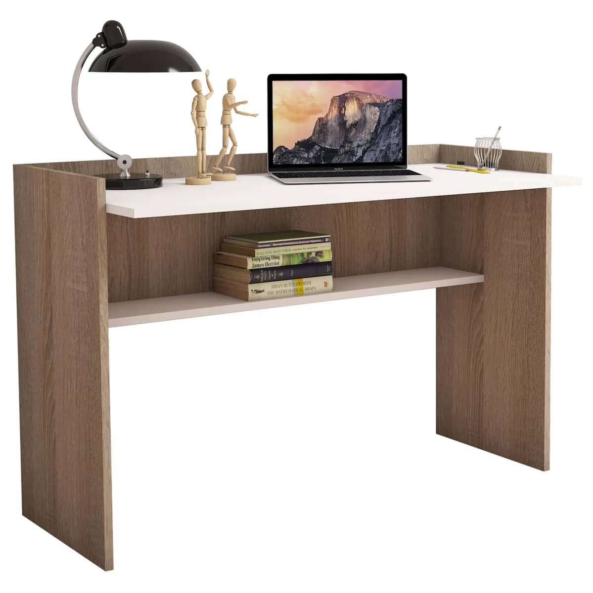 Tavolinë melamine SONOMA-WHITE 118x58x80H cm – HM9227.12
