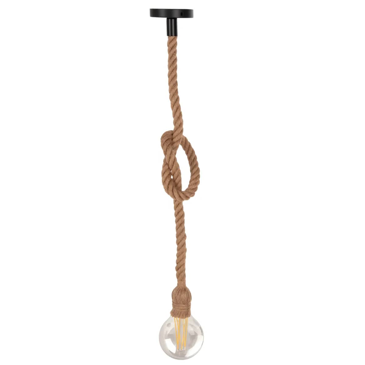 CEILING PENDANT LAMP HM4044 ROPE 1M LONG AND 2cm THICK-E27 COVERED SOCKET