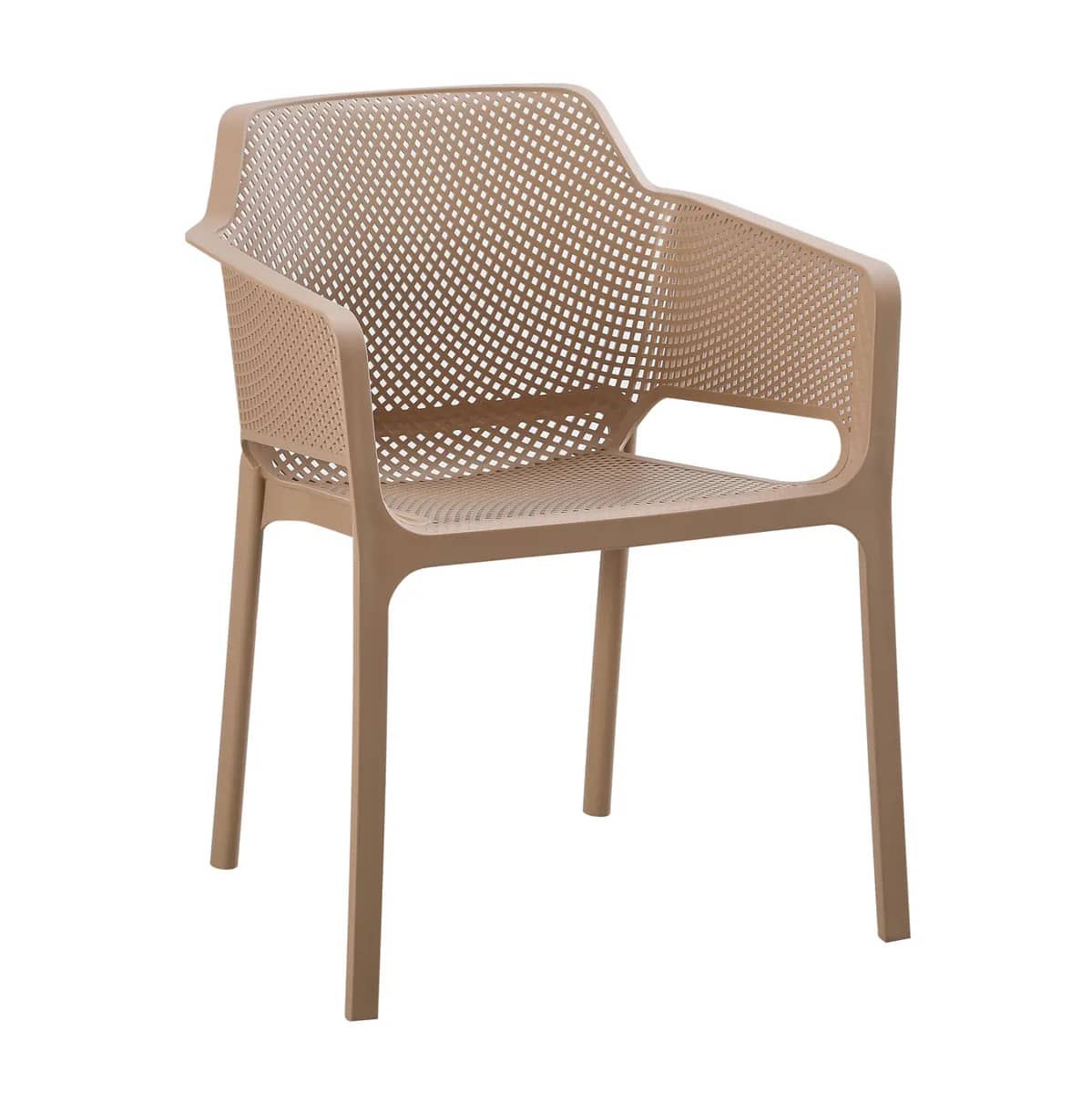 KARRIKE ME DORËZA POLIPROPILEN JOHN HM6103.04, NGJYRË CAPPUCCINO, 59x46x79H cm