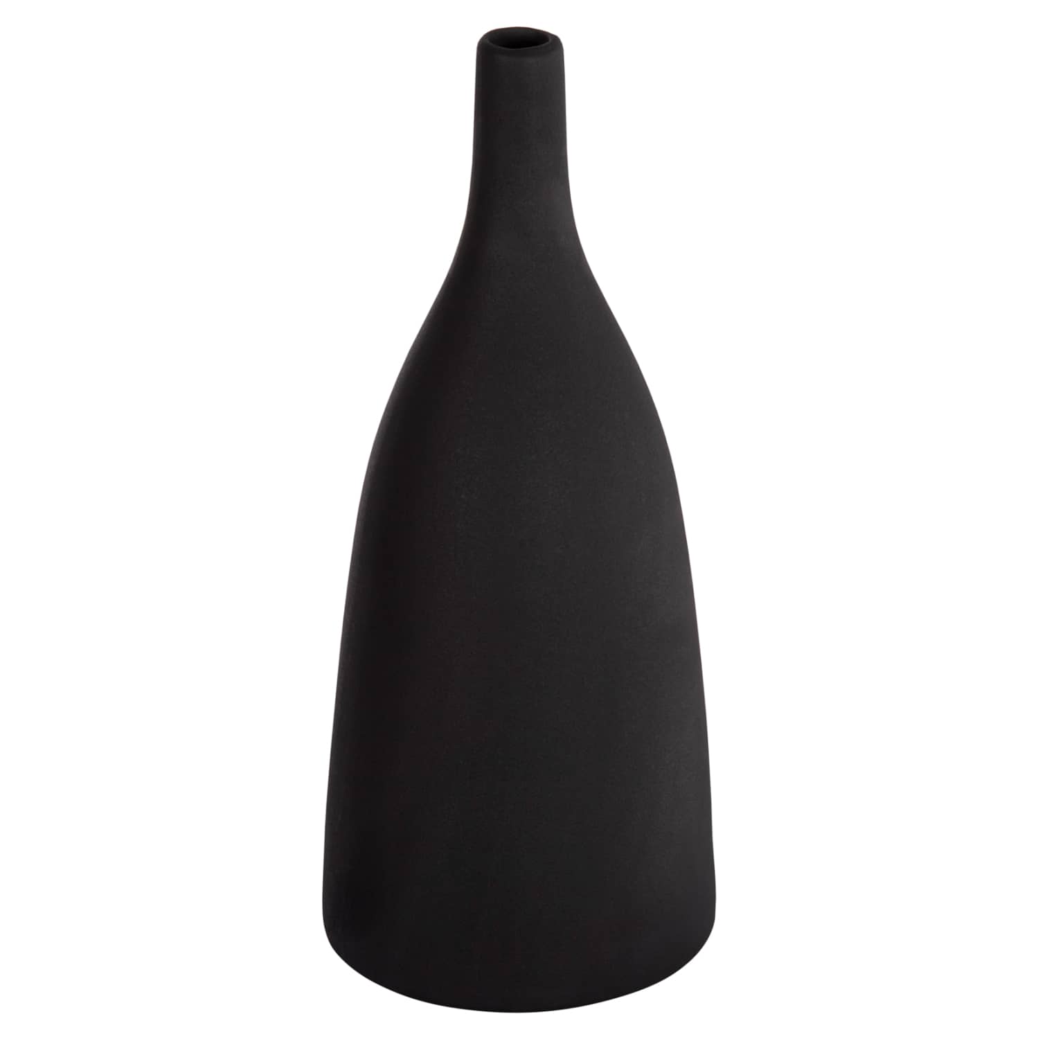 CERAMIC TABLE DECOR GALAD HM4635.02 BLACK MATTE Φ14x33.5Hcm.