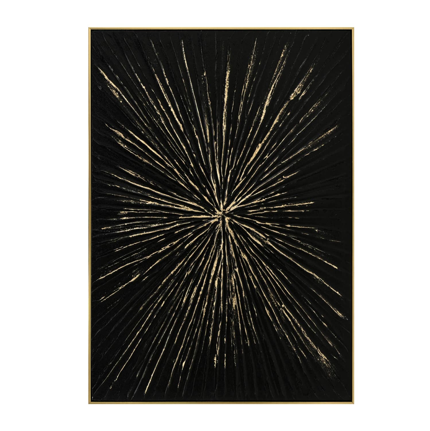 Pikturë muri Stellon HM4549 – Kader PS Bezhë, Kanavacë e Zezë, Punim me Dorë 72x4,5x102H cm