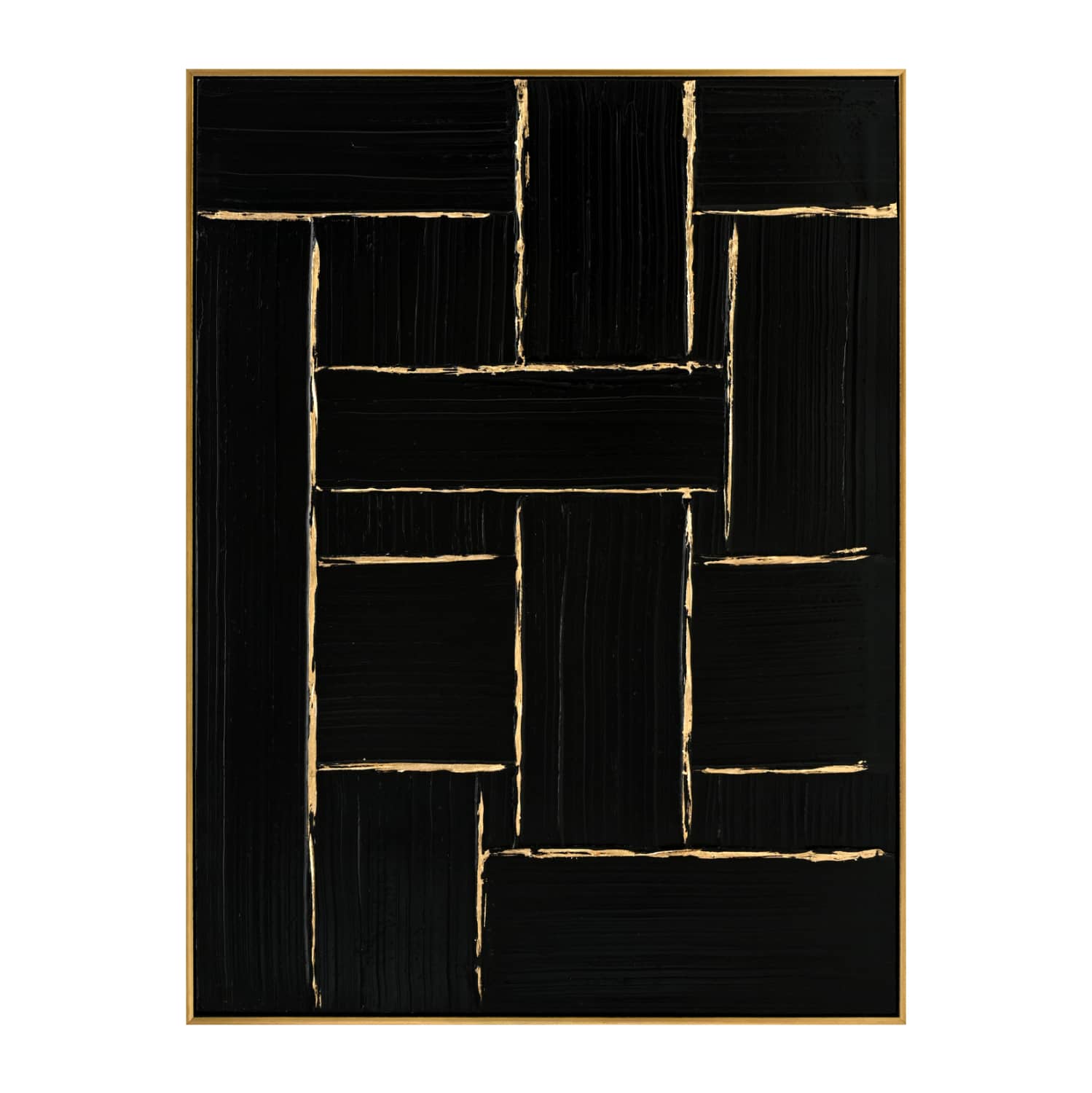Pikturë Muri STELLON HM4550 – Krem me Kanavacë të Zezë dhe Frame PS të Zi 62x4,5x82H cm