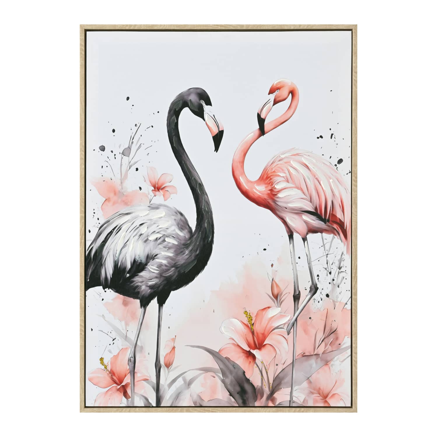 Pikturë muri FLAMINGOS HM4562 – Ramë PS Beige, Kanavacë e printuar 52.5x2.8x72.5H cm