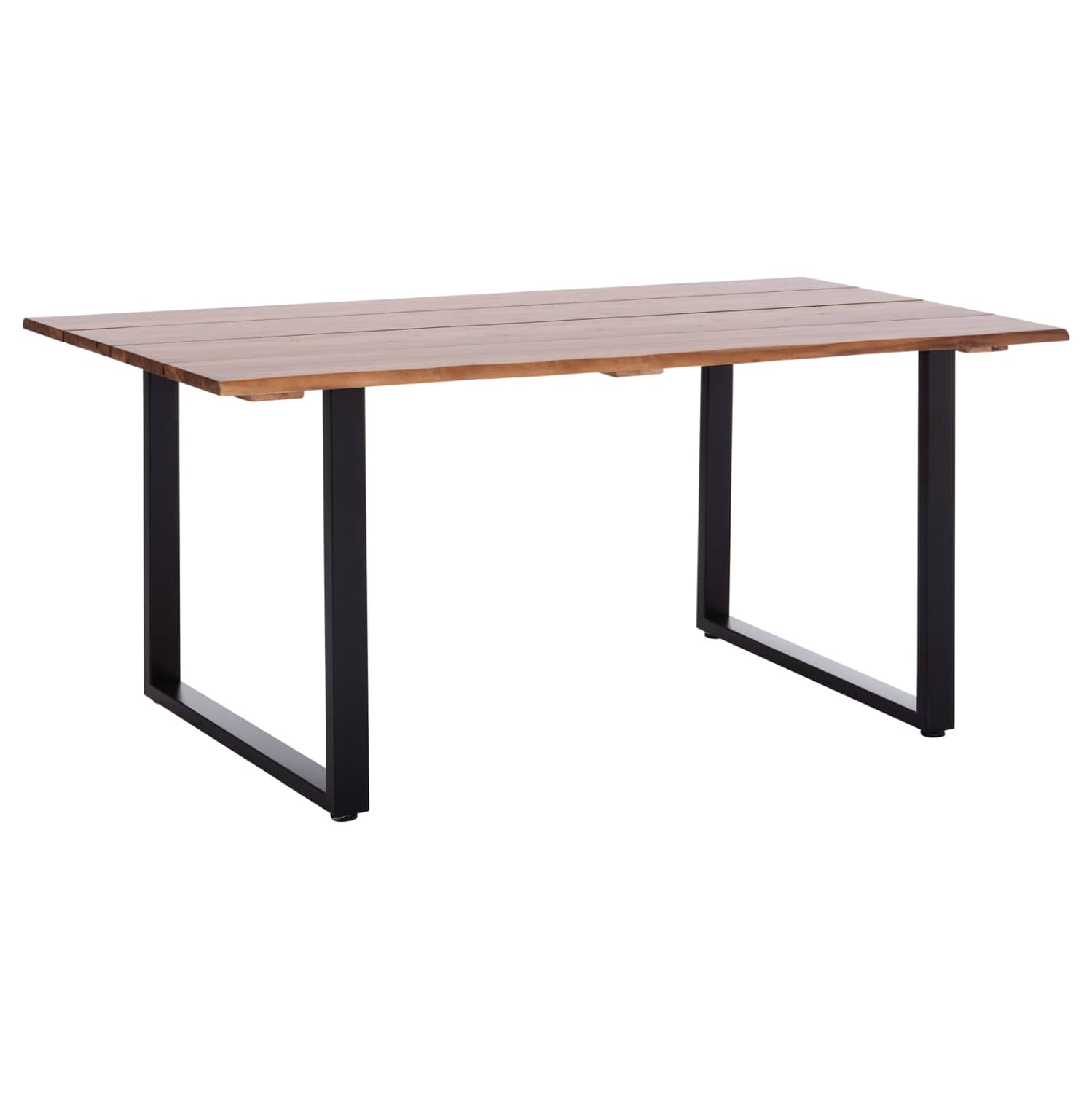 TAVOLINË DARKE PËR JASHTË FRIGGO HM6297.02 DRURI ACACIA 2.6 cm TRASHËSI – KËMBË METALIKE 160x80x76H cm