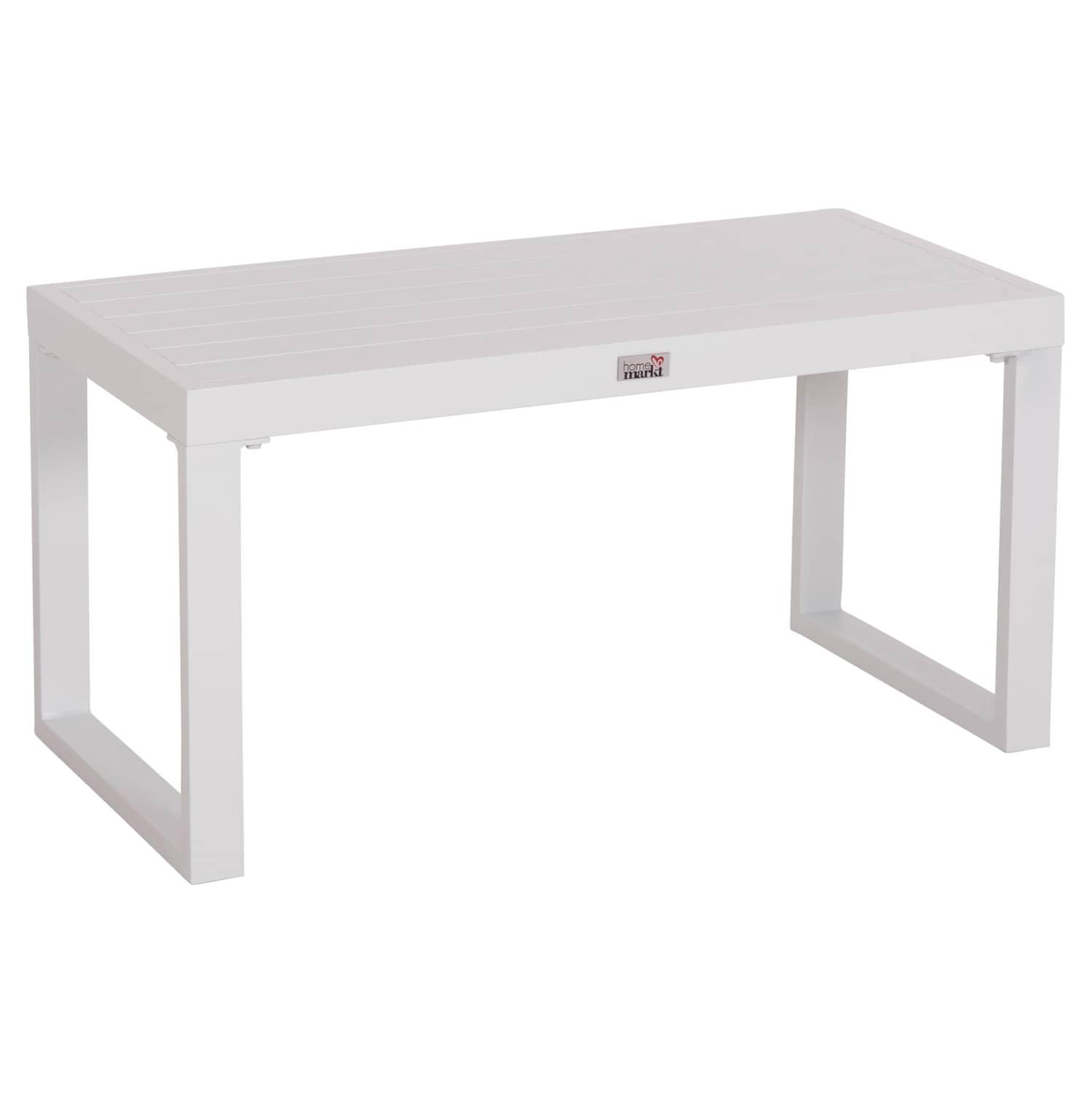 TAVOLINË ANËSORE PËR SHTRAT PLAZHI SENTRY HM6275.01, ALUMINIUM, NGJYRË E BARDHË 87x43,5x45H cm