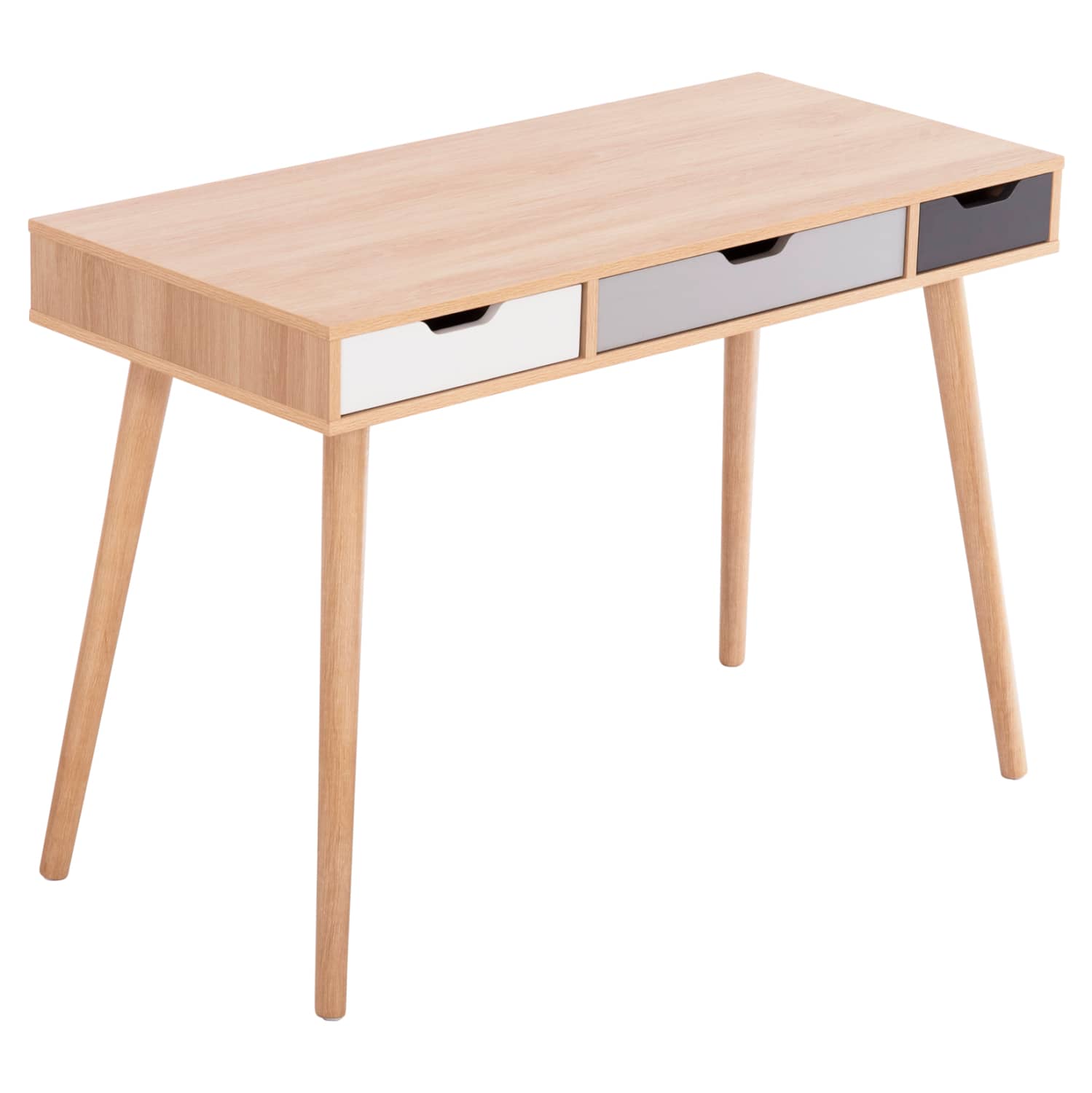 TRYEZË GAET HM18292 MELAMINE NË NGJYRË SONAMA-GREY-BEIGE-BARDHË 110x50x76,5H cm