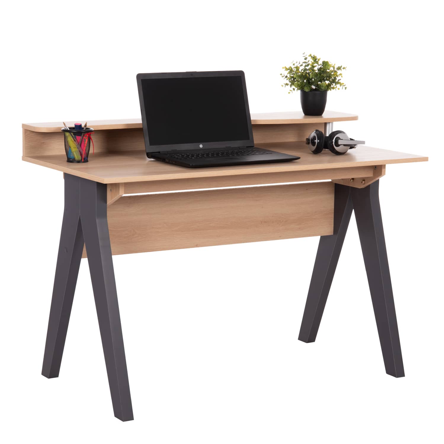TRYEZË KRONEL HM18293 MELAMINE NË NGJYRË SONAMA-GREY 120x59x84,5H cm