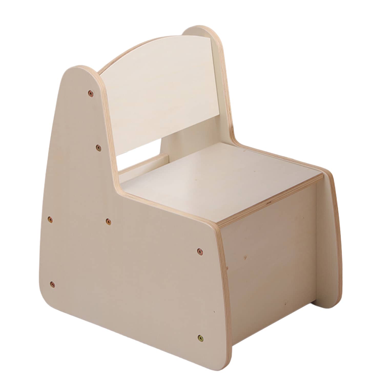 KID'S CHAIR WITH STORAGE SPACE RICKI HM18343.01 PLYWOOD/MDF IN NATURAL 33x43x47Hcm