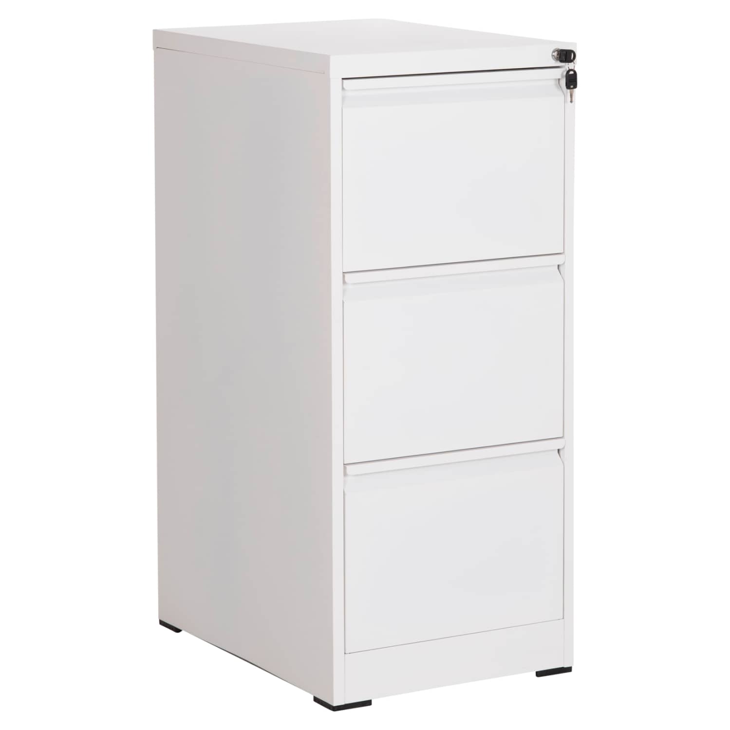 OFFICE FILING CABINET (3) SIDER HM6636.02 WHITE METAL 45.5x62x103.5Hcm.