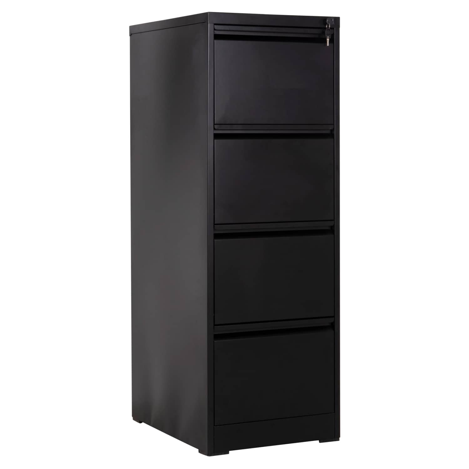 OFFICE FILING CABINET (4) SIDER HM6637.01 BLACK METAL 45.5x62x134Hcm.