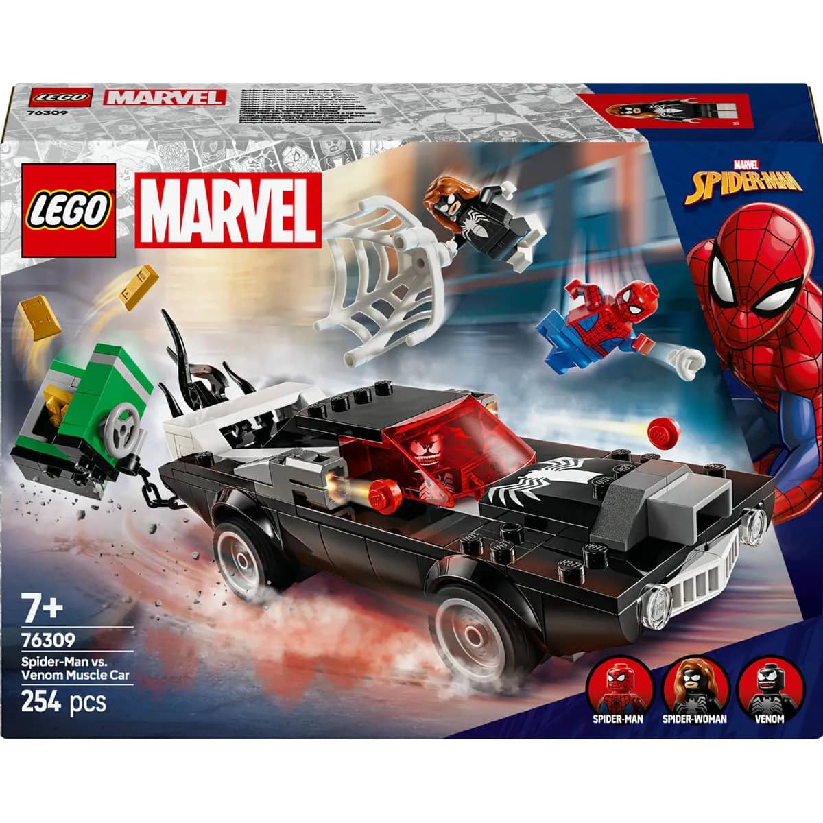 LEGO Marvel Spider-Man vs. Venom Muscle Car Construction Set 76309