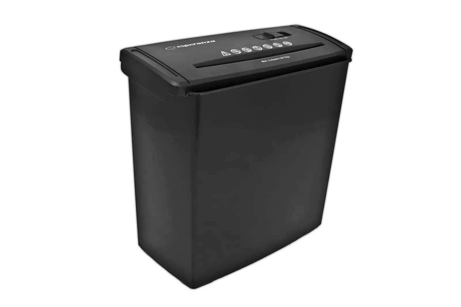 Grirës letrash Esperanza EN101— Shredder letre (Strip-cut), 22 cm, i zi