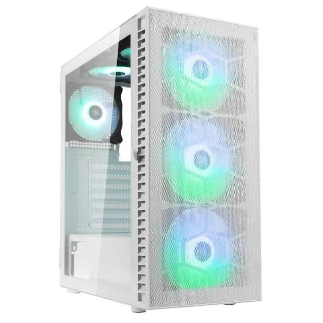 Kasa PC Kolink Observatory HF Glass ARGB – Mid-Tower, 6 Fan RGB, Panel Xhami i Temperuar – White