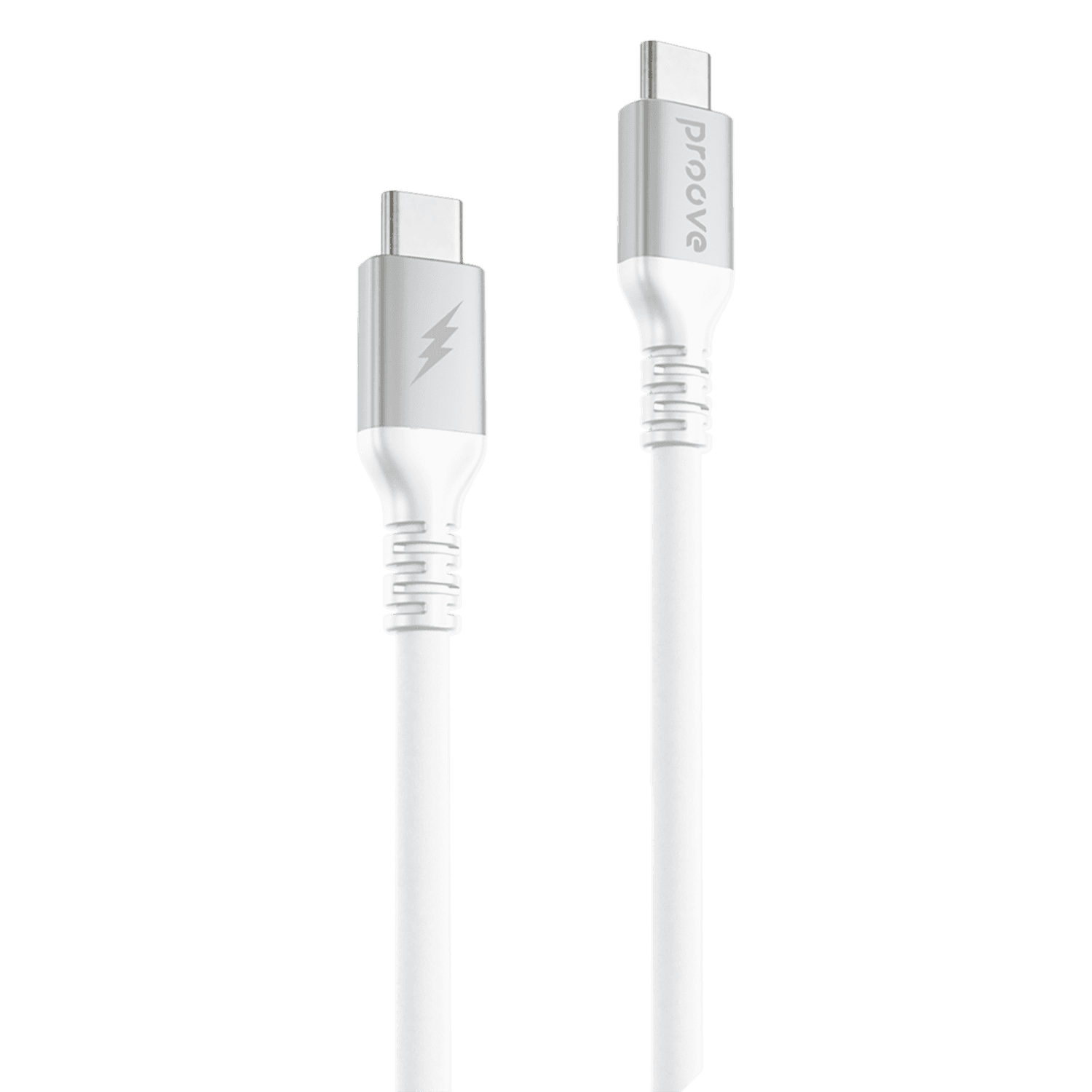 Kabllo karikimi Proove ReGen Silicone Type-C në Type-C, 60W, 1m, e bardhë