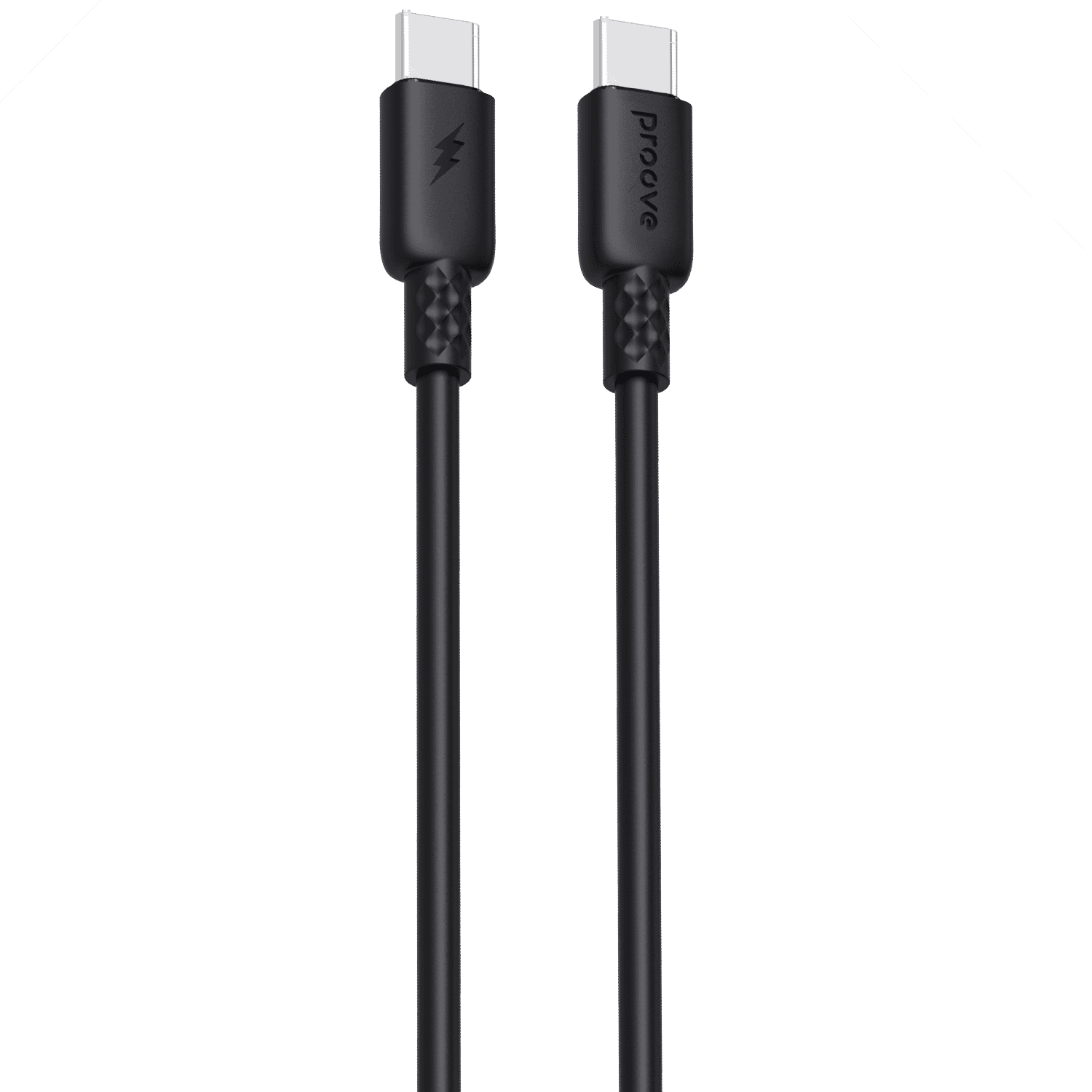 Kabllo karikimi Proove GridLine Type-C në Type-C, 60W, 1m, e zezë
