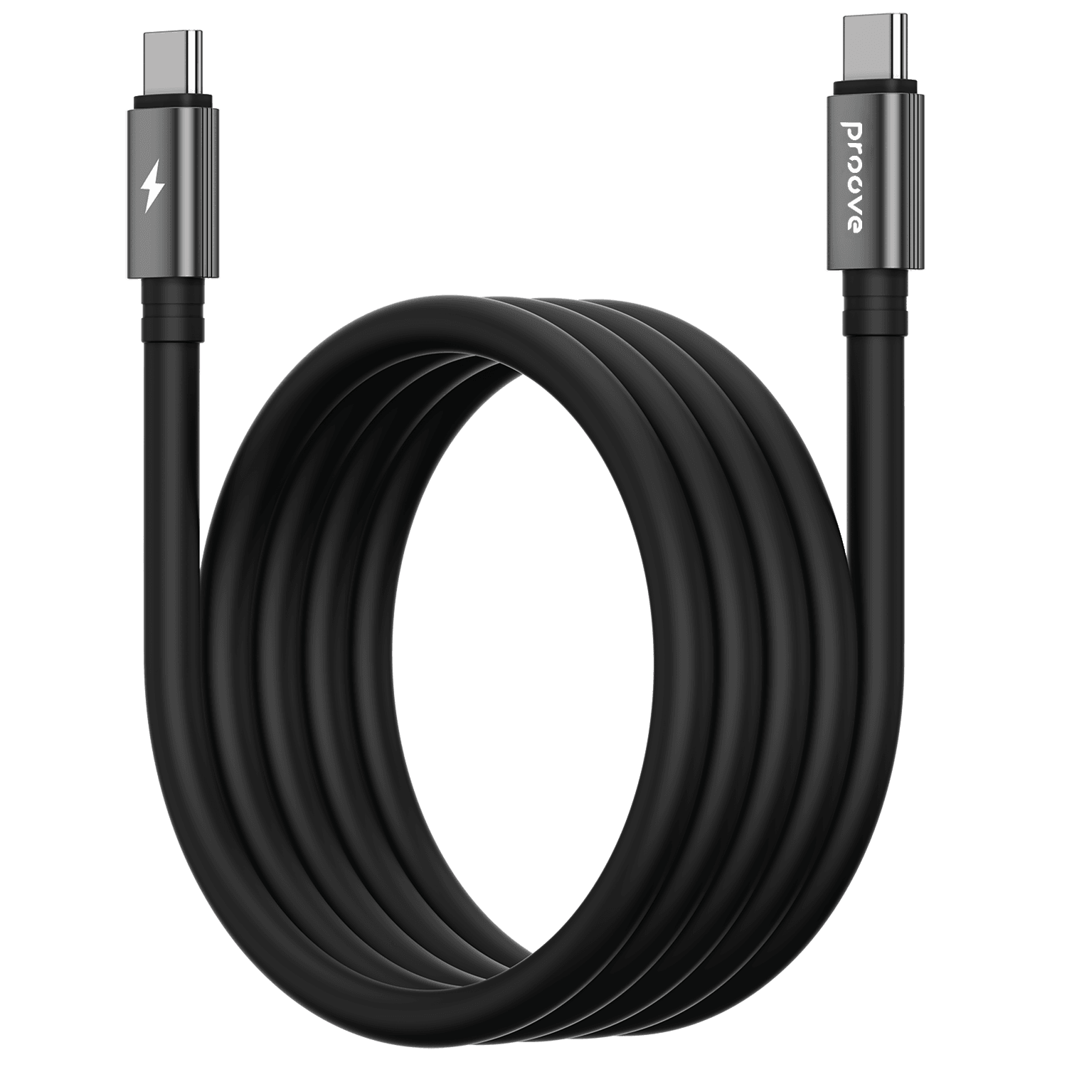 Kabllo karikimi magnetike Proove Magneto Type-C në Type-C, 60W, 1m, e zezë