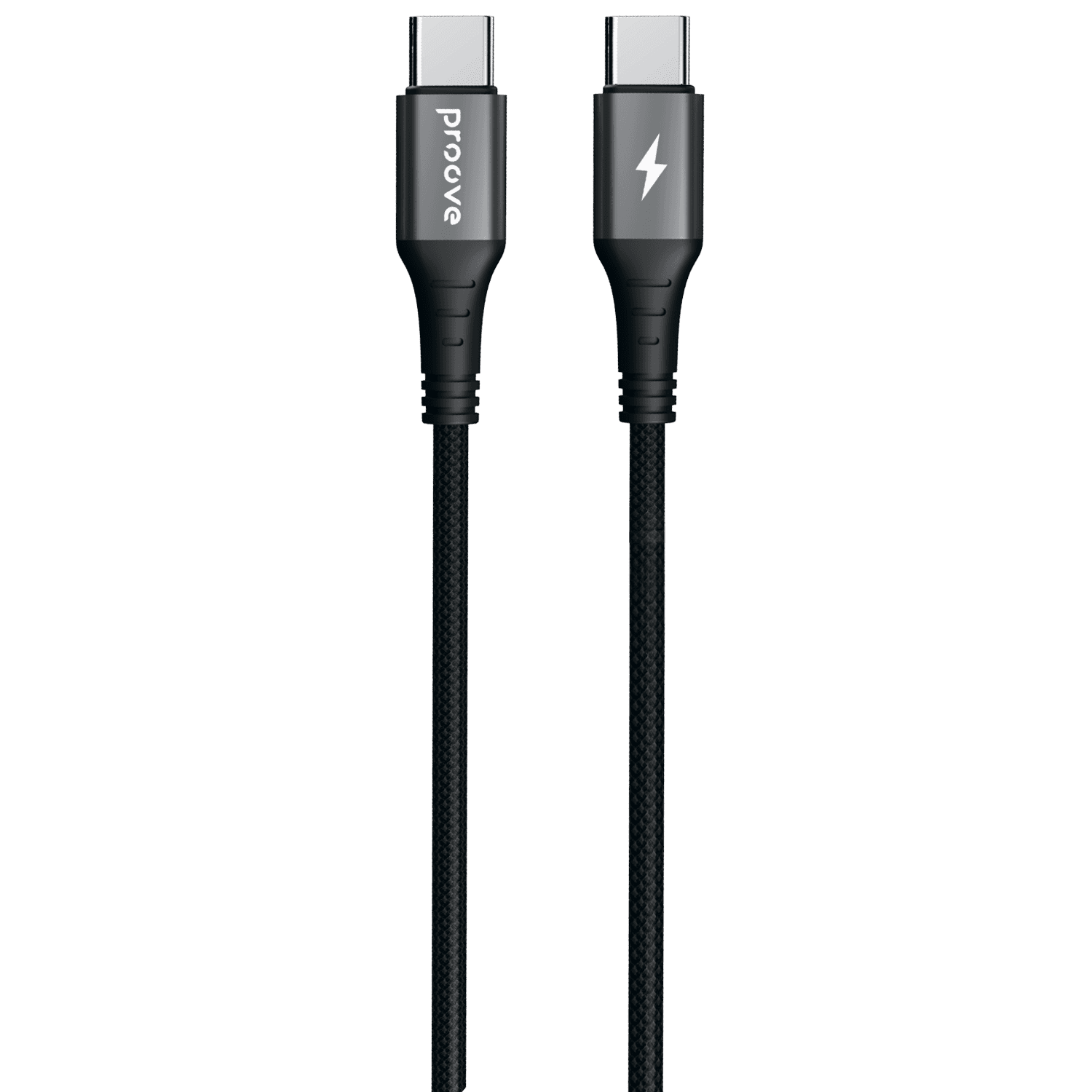 Kabllo karikimi Proove WireX Type-C në Type-C, 60W, 1m, e zezë