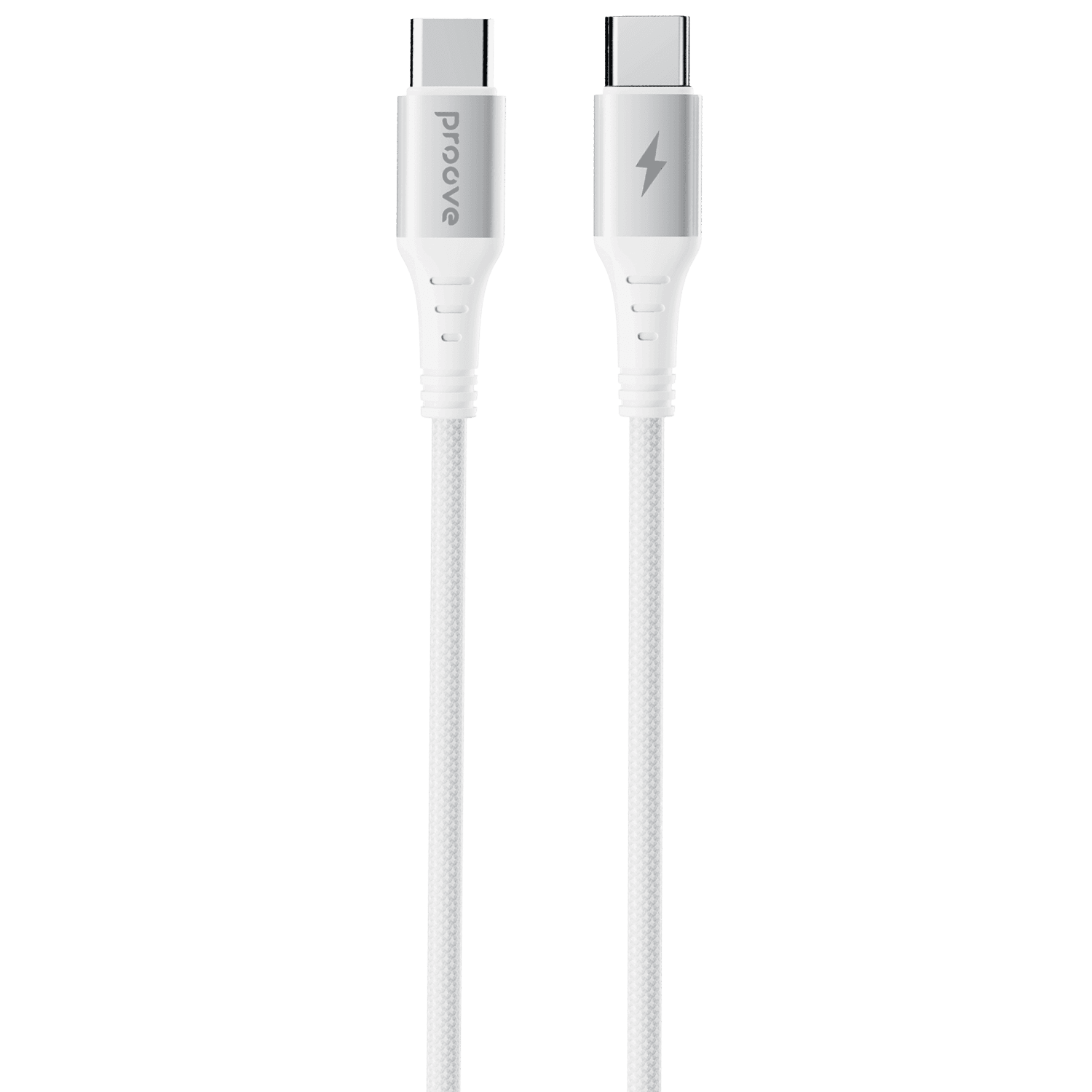 Kabllo karikimi Proove WireX Type-C në Type-C, 60W, 1m, e bardhë