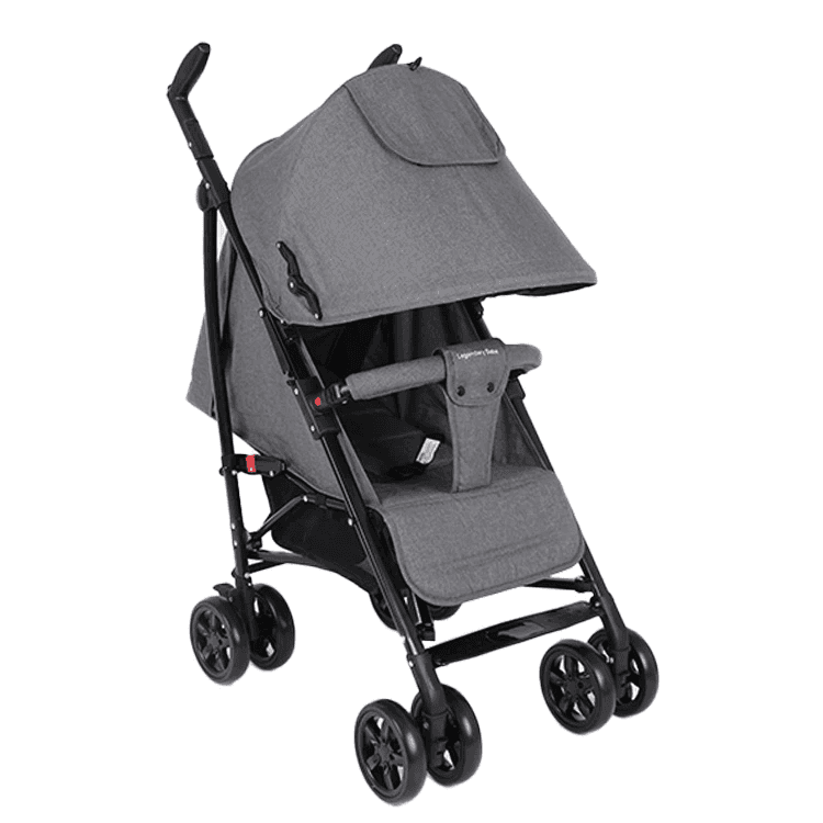 Karrocë Lys Baby Shop Baby Umbrella A12-2, e hirtë